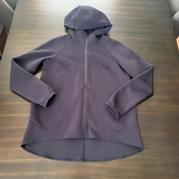 Lululemon Embrace The Space Neoprene Hoodie Black Size 8 Sweat Wicking - Picture 1 of 8